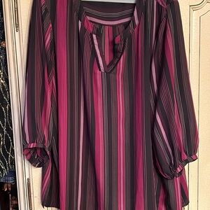 Avenue 30/33 striped blouse